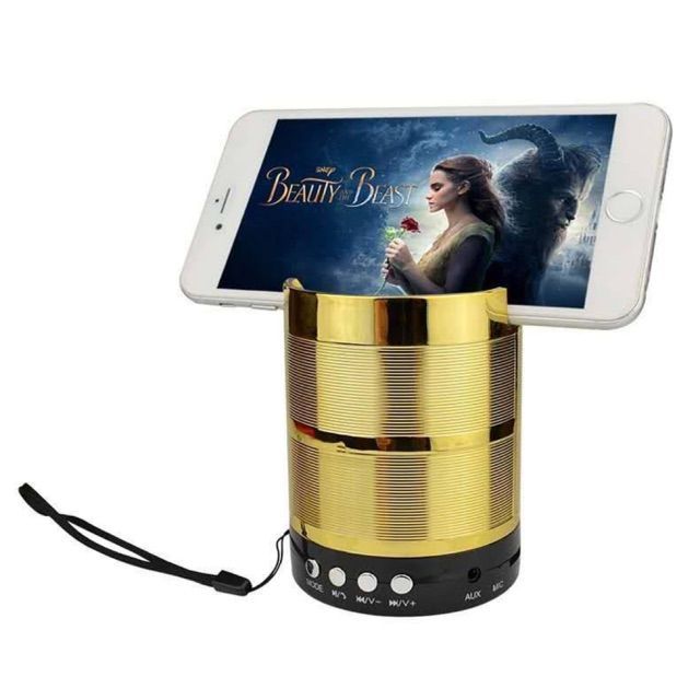 Luxury Gold Portable Rechargeable Bluetooth Speaker