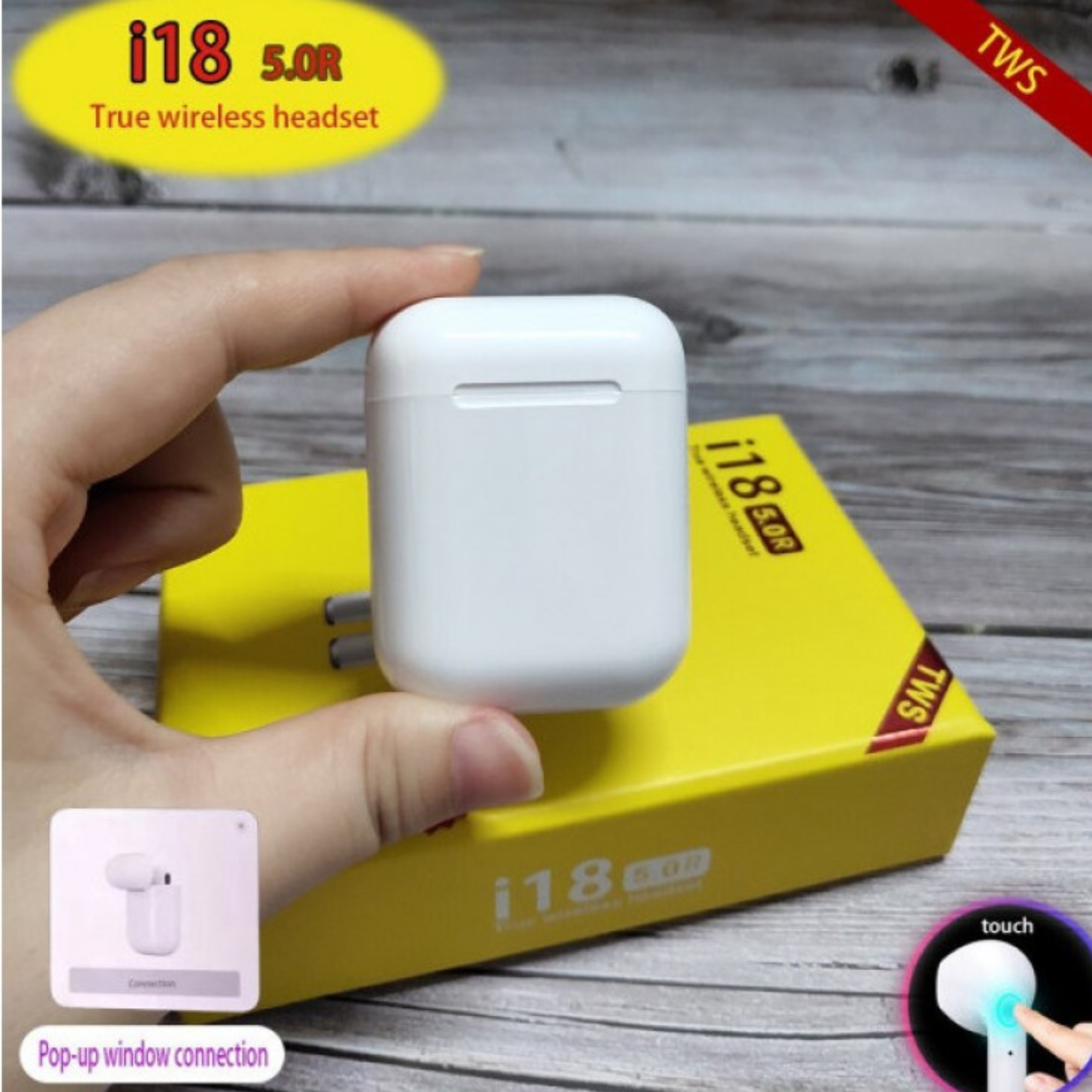 I18 TWS Original Wireless Airpods Earphones Bluetooth 5.0 Earphone | The Decent Mall
