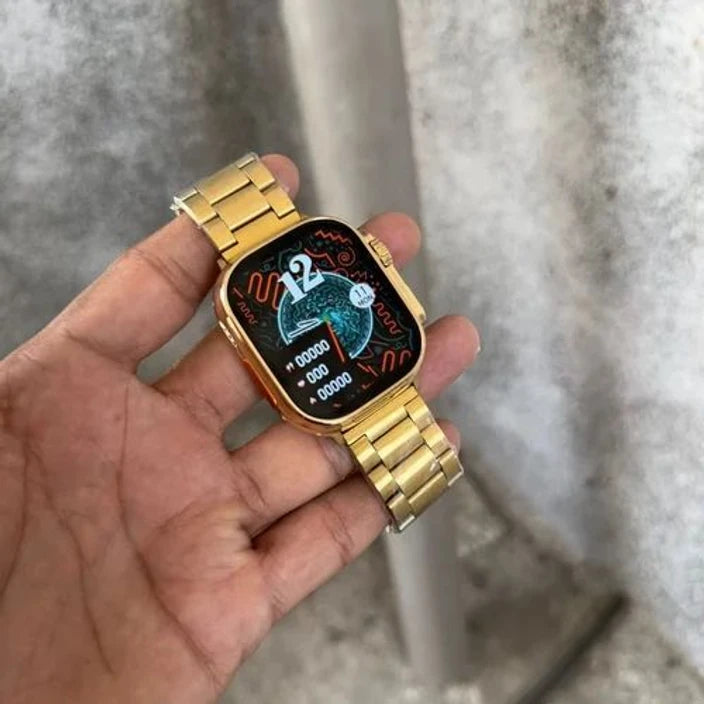 Golden Ultra Smart Watch – 7 in 1 Strap | Latest Strap Design | Free Delivery