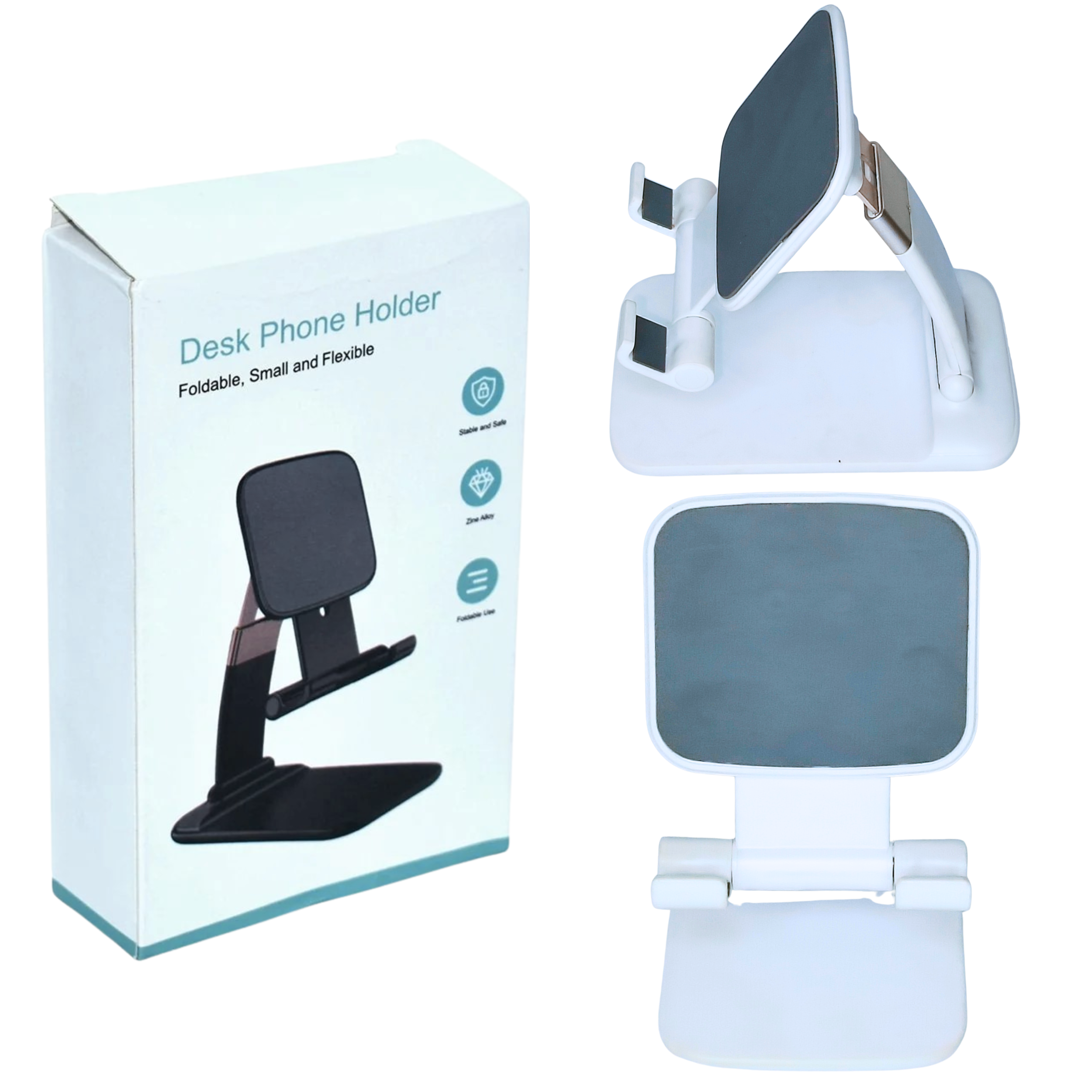 Foldable Desk Phone Holder – Adjustable & Portable Stand