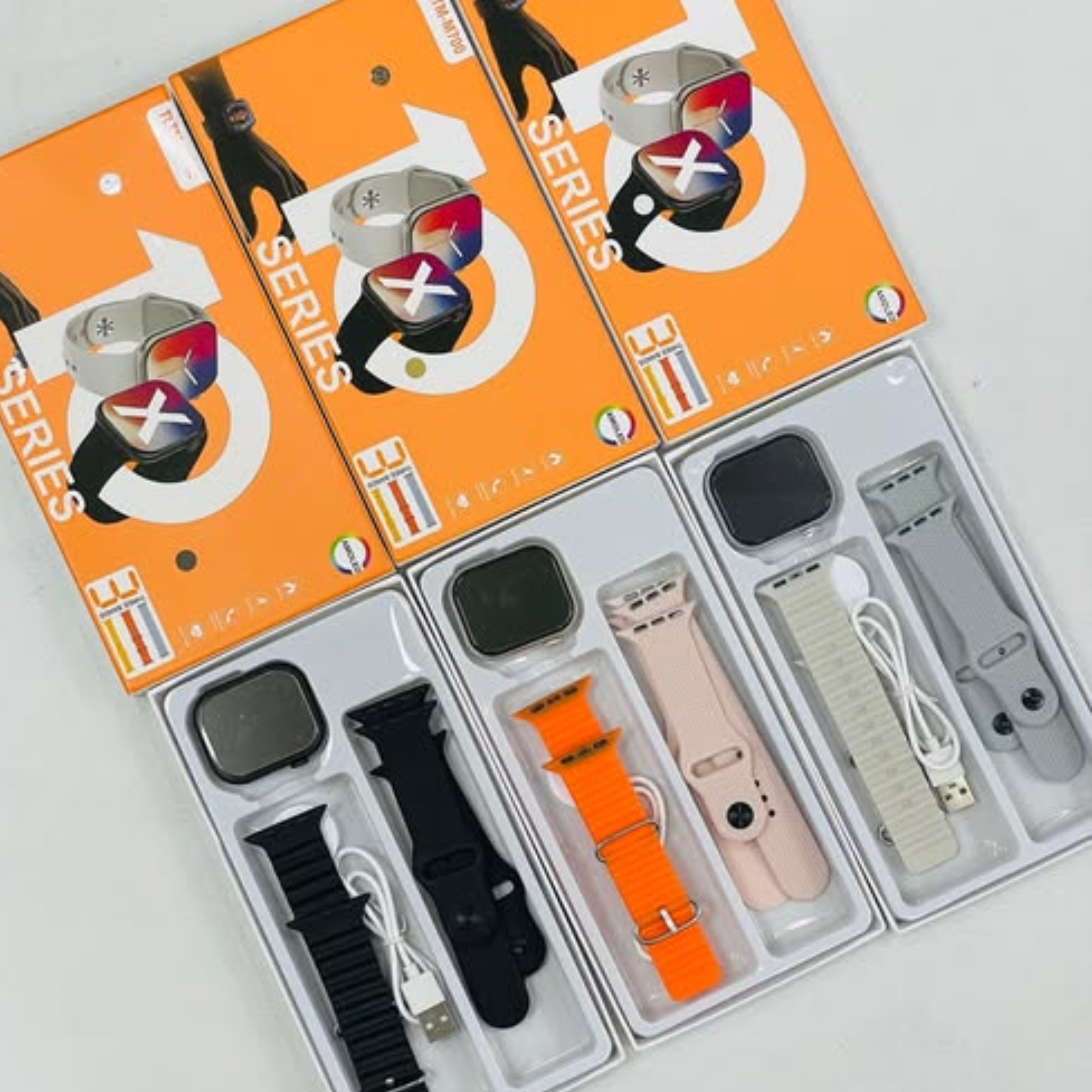 TLTM M700 Series 10 Smart Watch – 3 Strap Combo + FREE AirPods