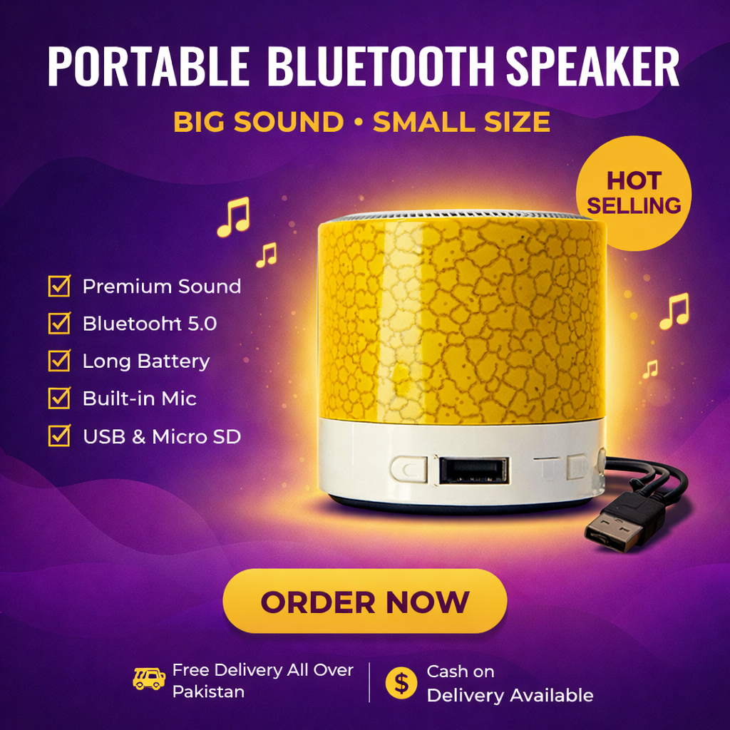 Portable Bluetooth Speaker – Crackle Design