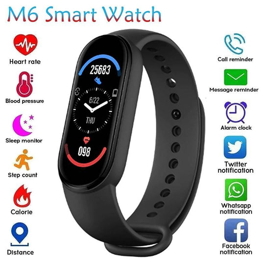 New M6 Band Sport Wristband Blood Pressure Monitor Heart Rate For Android And Ios (High Copy)