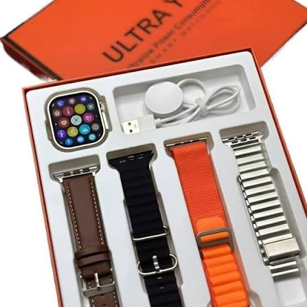 Y10 Ultra Smart Watch With 4 Straps | The Decent Mall
