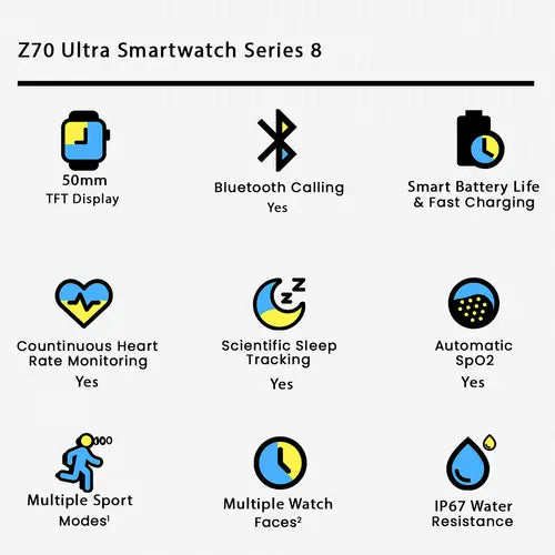 Z70 Ultra 49MM Smart Watch for Men and Women  | The Decent Mall